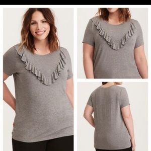 Torrid ruffle tee